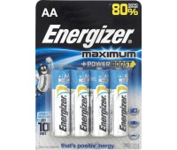 Батарейка алкалиновая Energizer Maximum AA/LR6, 4 шт.