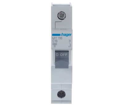 Выключатель автоматический Hager 1 полюс 16 A