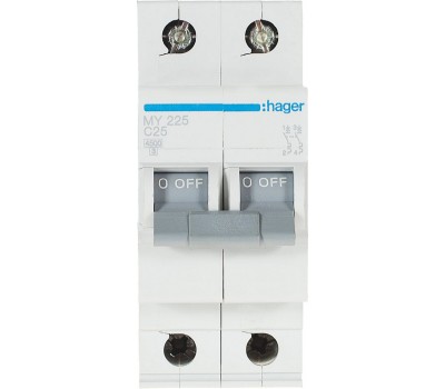 Выключатель автоматический Hager 2 полюса 25 A
