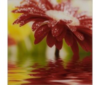 Картина на стекле 30х30 см «Red flower» 27737524