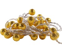Электрогирлянда-шнур «Золотой декор» 40 ламп, для комнаты