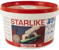 Затирка эпоксидная Litochrom Starlike C490, 1 кг, цвет серо-бежевый