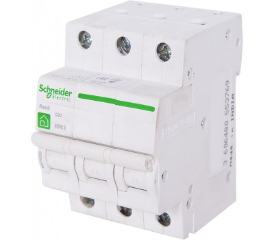 Выключатель автоматический Schneider Electric Resi9 3 полюса 20 A