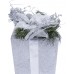 Ёлочное украшение «Подарок» 22 см, цвет серебристый