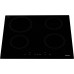 Варочная панель индукционная Hansa BHI68320 59х52 см, 4 конфорки, 7000 Вт, цвет чёрный