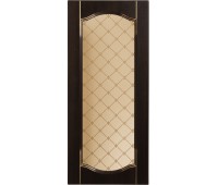 Витрина для шкафа «Византия», 40х92 см, цвет тёмно-коричневый