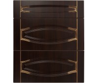 Дверь для кухонного шкафа «Византия», 80х70 см, цвет тёмно-коричневый