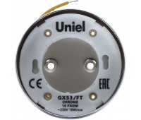 Светильник точечный накладной Uniel, GX53, цвет хром