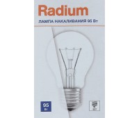 Лампа накаливания Radium «Стандарт», E27, 95 Вт, прозрачная колба