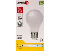 Лампа светодиодная Lexman E27 9.7 Вт 806 Лм 2700 K свет тёплый белый