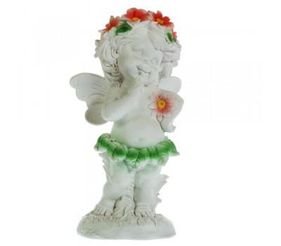 Фигура садовая «Ангел в цветах» высота 43 см