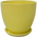 Горшок цветочный «Колор гейм», керамика, 2.6 л, 18 см, цвет жёлтый