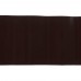 Лента бордюрная декоративная «Гофра» высота 10 см цвет  коричневый