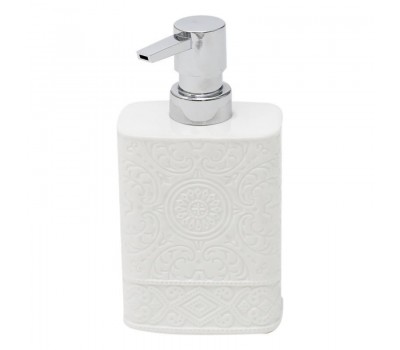Дозатор настольный для жидкого мыла «Ажур», керамика, цвет белый