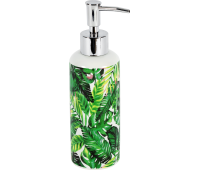 Диспенсер для жидкого мыла Tropic, керамика, цвет зелёный
