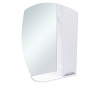 Шкаф зеркальный «Глория» 75 см цвет белый