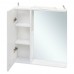 Шкаф зеркальный «Венто» 50 см цвет белый
