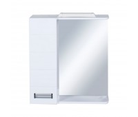 Шкаф зеркальный «Венто» 60 см цвет белый