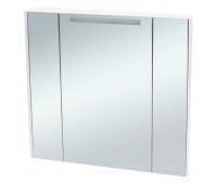 Шкаф зеркальный «Мерида» 80 см цвет белый