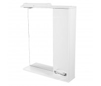 Шкаф зеркальный «Палермо» 65 см цвет белый