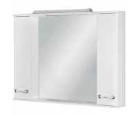 Шкаф зеркальный «Палермо» 105 см цвет белый