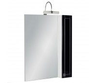 Шкаф зеркальный «Мерлин» 60 см цвет чёрный