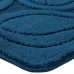 Коврик для ванной комнаты «Flora» 50х80 см цвет синий
