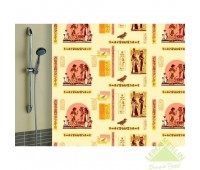 Штора для ванной комнаты «Египет» 180х180 см цвет бежевый