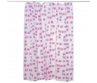 Штора для ванной комнаты «Розовые ракушки» 180х180 см цвет розовый