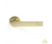Ручки дверные на розетке Palladium 016 (5/60), алюминий, цвет глянцевое золото