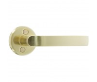 Ручки дверные на розетке Palladium 016 (5/60), алюминий, цвет матовое золото