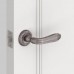 Ручка дверная на розетке LOUVRE SM/HD AS-3, цвет античное серебро