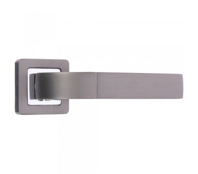 Ручка дверная на розетке ORION QR/HD SN/CP-3, цвет матовый никель/хром