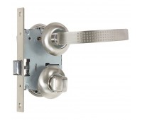Комплект для межкомнатной двери Фабрика Замков 11L 170 BK, с фиксатором, цвет серебро