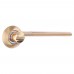 Ручка дверная на розетке 119-SG, ЦАМ, цвет матовое золото