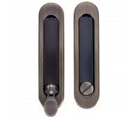 Ручка для раздвижных дверей с механизмом SH011-BK AB-7, цвет бронза
