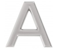 Буква «А» Larvij самоклеящаяся 40x32 мм пластик цвет матовый хром