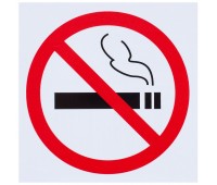Наклейка «Не курить» маленькая пластик