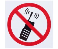 Наклейка «Пользоваться телефоном запрещено» маленькая