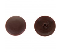 Заглушка на шуруп-стяжку Hex 5 мм полиэтилен цвет коричневый, 40 шт.