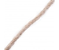Веревка 6 мм 20 м, джут, цвет золотисто-коричневый