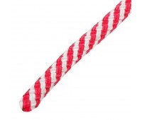 Шнур спирального плетения Standers 8 мм, 10 м, полипропилен, цвет белый/красный