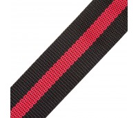 Ремень 40 мм, 5 м, полипропилен, цвет черно-красный