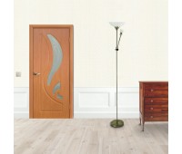 Полотно дверное остеклённое Лилия 60x200 см, ПВХ, цвет миланский орех