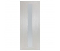 Полотно дверное остеклённое Фортуна 200х60 см цвет белый дуб