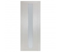 Полотно дверное остеклённое Фортуна 200х80 см цвет белый дуб