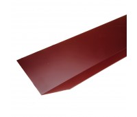Планка примыкания верхняя с полиэстеровым покрытием 2 м цвет красный