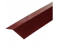 Планка карнизная с полиэстеровым покрытием 2 м цвет красный