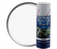 Краска аэрозольная Paint Touch глянцевая цвет белый 340 г