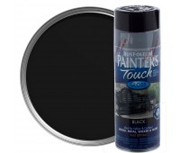 Краска аэрозольная Paint Touch глянцевая цвет чёрный 340 г
